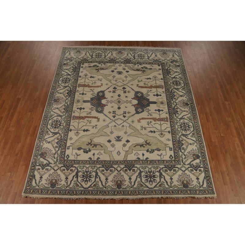Oushak Oriental Area Rug Handmade Wool Carpet - 8'3"x 10'0"