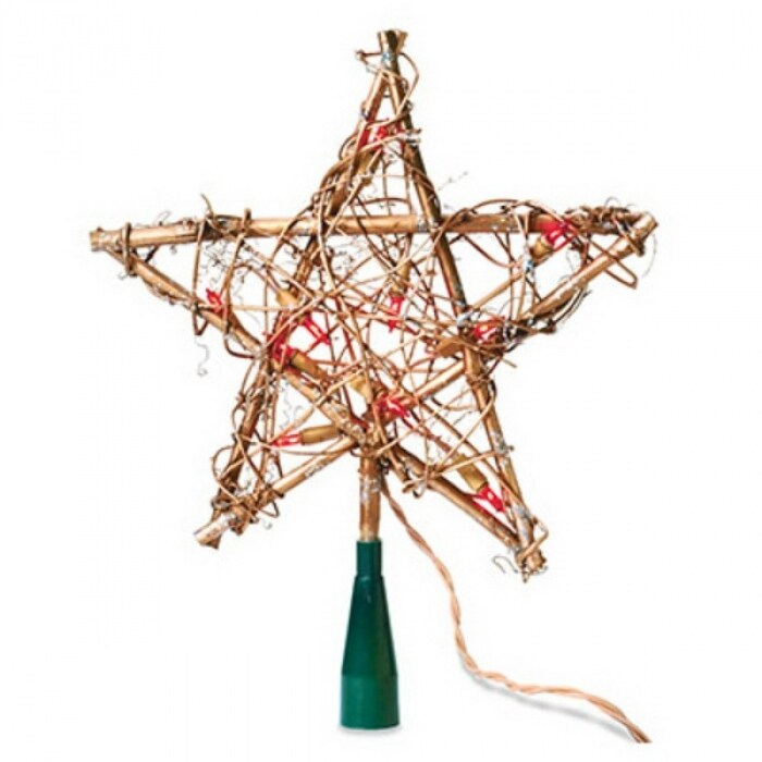 Shop Sylvania V49377 88 Lighted Grapevine Star Christmas Tree