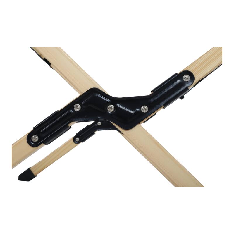 Portable Foldable Outdoor Picnic Table - Natural Beech Wood Camping Table with X-Frame Design -Small Sizes