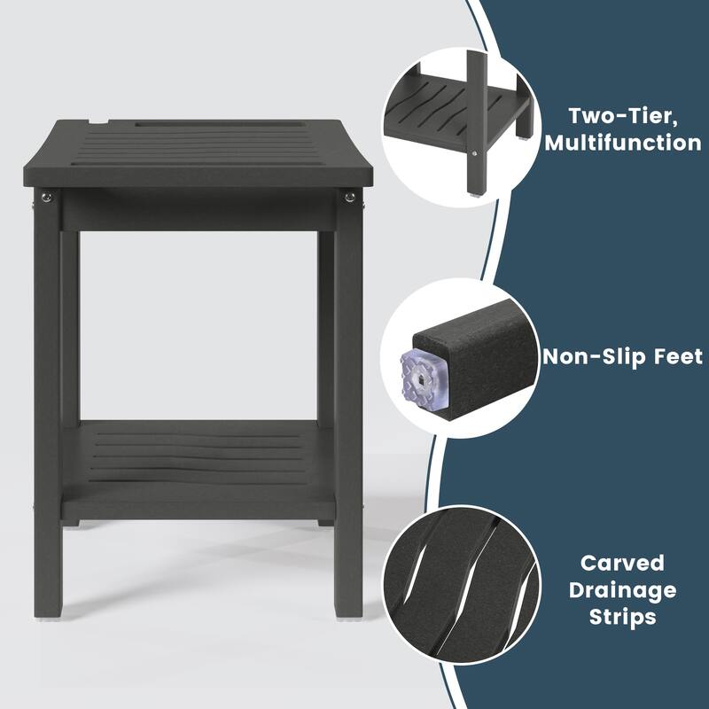 Anapolis Poly Shower Bench