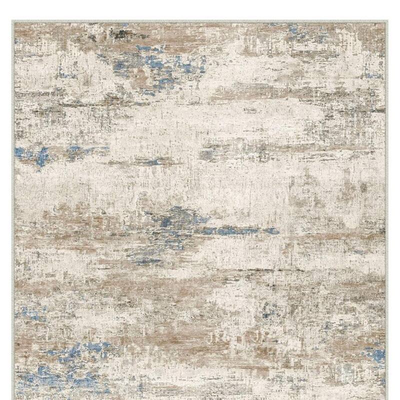HomeRoots Abstract Modern Rectangle Area Rug