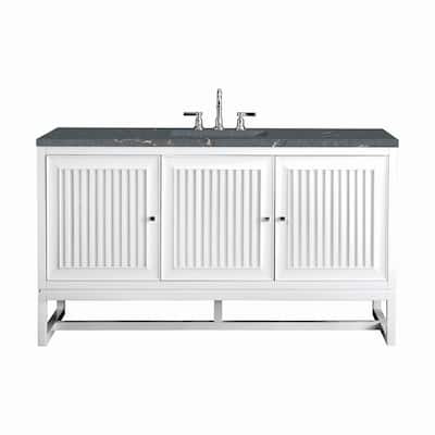 James Martin Vanities E645-V60S-3PBL Athens 60" Single Basin Poplar