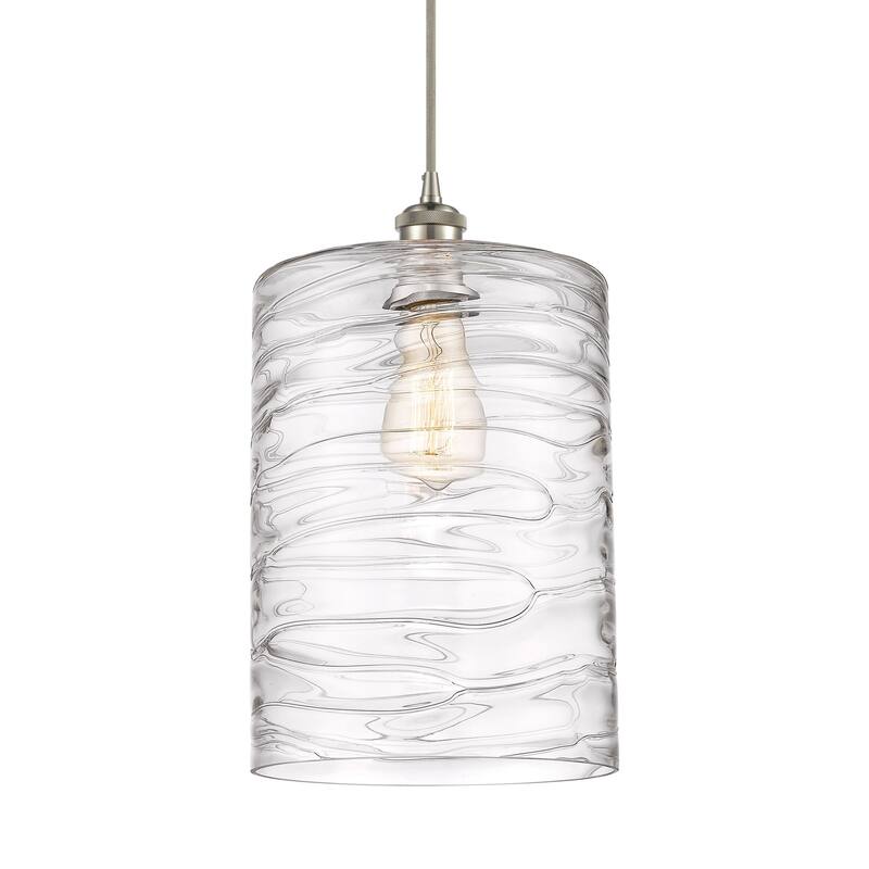 Innovations Lighting 516-1P-14-9-L Cobbleskill Pendant Cobbleskill 9" - Deco Swirl / Brushed Satin Nickel