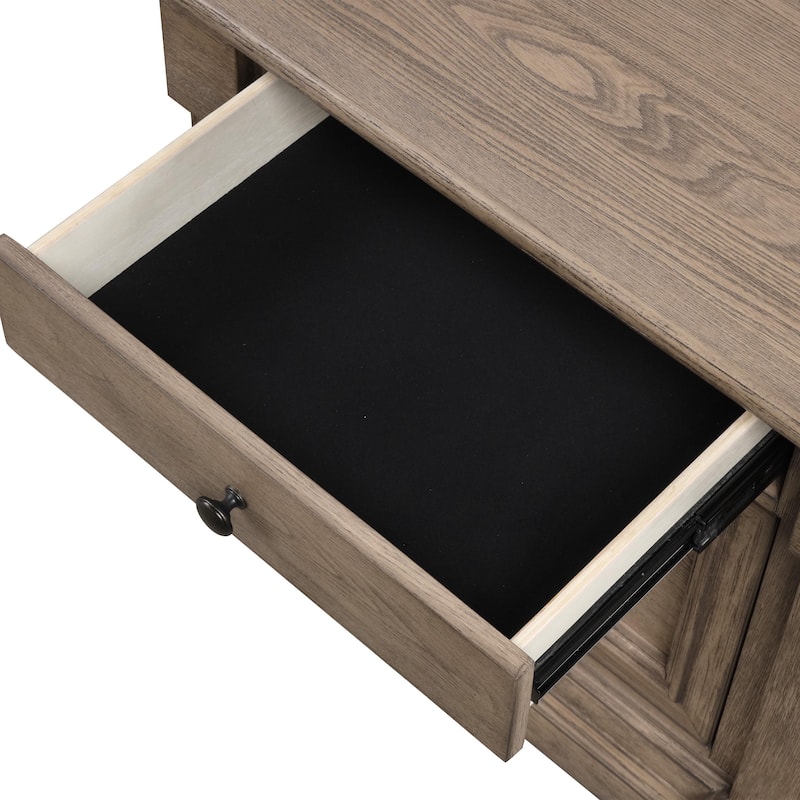 Furniture of America Wacine 3-Piece Weathered Grey Wood Chest and 2-Nightstand Bedroom Set