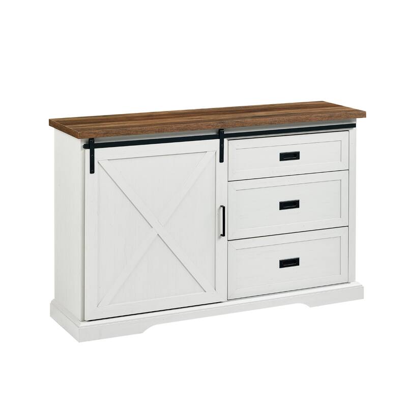 Middlebrook 56-Inch Sliding X Barn Door Sideboard