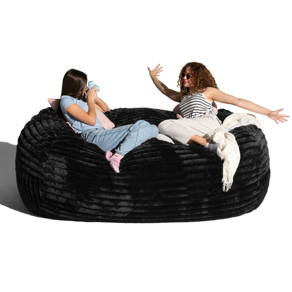 Jaxx Grand Lounger 7 Foot Bean Bag Sofa -Lush Velvet
