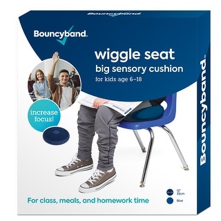 Bouncyband Big Wiggle Seat Sensory Cushion, Blue