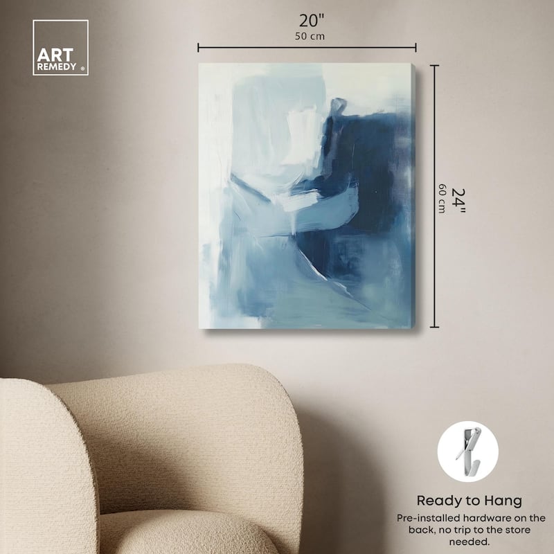 Glacial Reflections I Canvas by Art Remedy, Gallery Wrapped