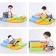 preview thumbnail 3 of 4, Foam Soft Climb and Crawl Foam Playset 6 in 1, Kids Climbing Indoor Active Play Structure Colorful - Multicolor
