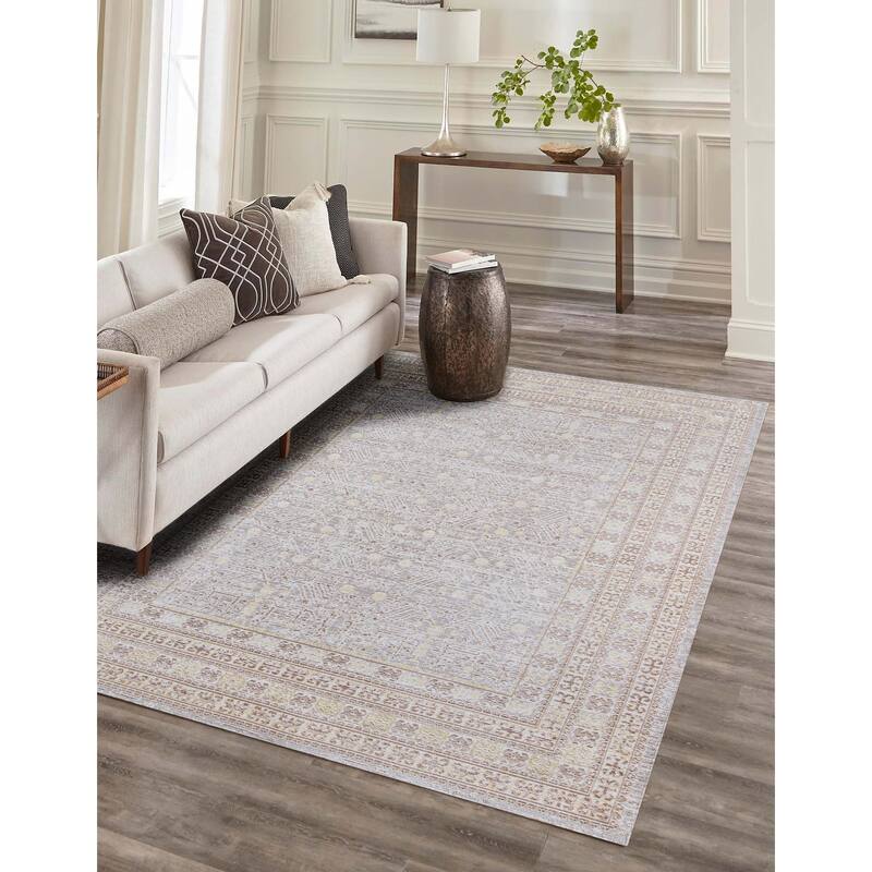 ECARPETGALLERY Machine Woven Valeria Grey Area Rug