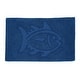preview thumbnail 19 of 22, Southern Tide Skipjack Reversible Cotton Bath Rug 20 x 32 - Cobalt Blue Tonal