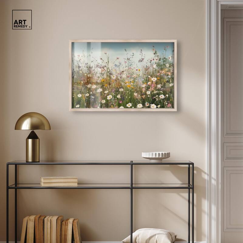 Glimmering Glade Garden III Shadowbox by Art Remedy