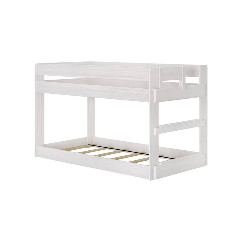 Max and Lily Farmhouse Twin over Twin Low Bunk Bed