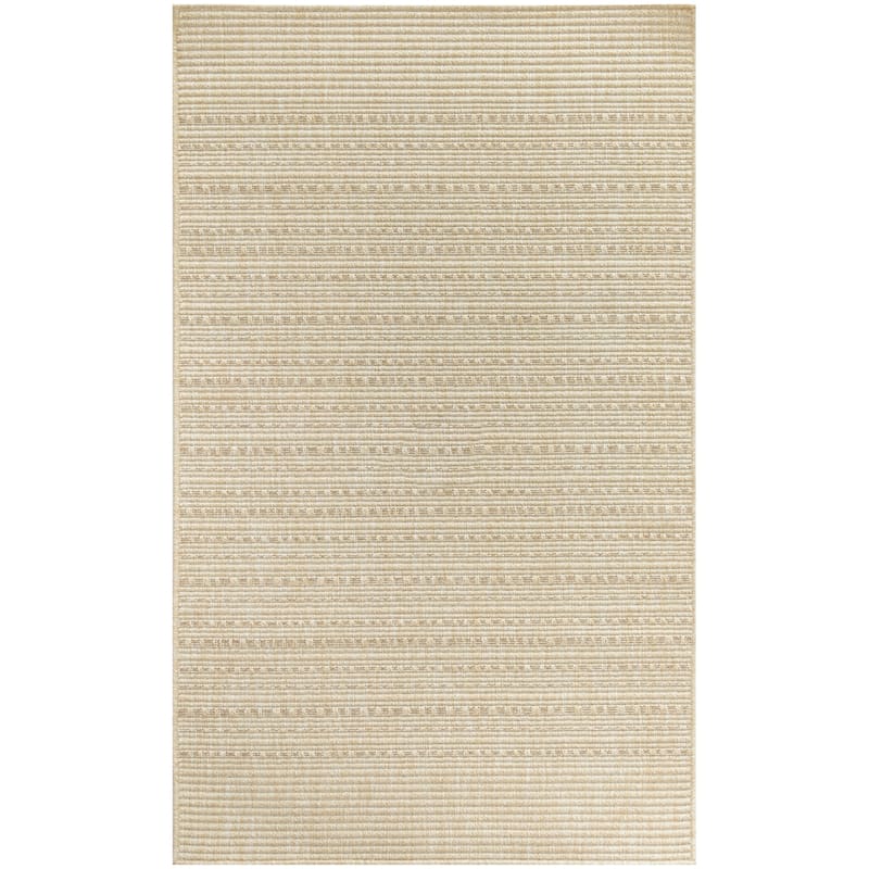 Nourison Tulum Indoor/Outdoor Striped Area Rug - 3' x 5' - Cream