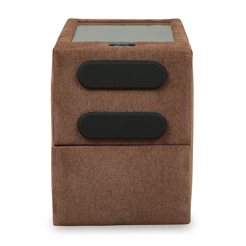 Signature Design by Ashley Modmax 6-Piece Sectional with Audio System and Chaise - 125" W x 107" D x 36" H