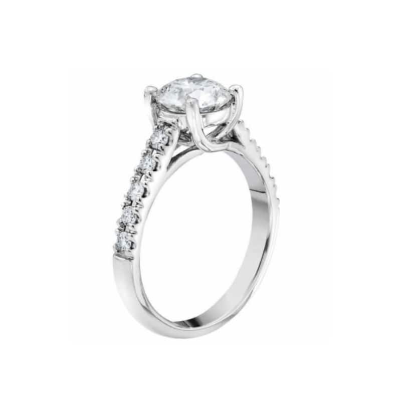 1 3/4 Ct Diamond Engagement Ring Lab Grown White Gold