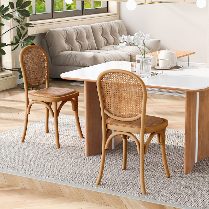 Sophia's Vintage Dining Chair Set by Christopher Knight Home - light brown