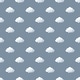 preview thumbnail 3 of 4, Galerie Wallcoverings Little Explorers 2 Clouds Non-woven Matte Wallpaper Roll 33 feet x 21 inches - Blue