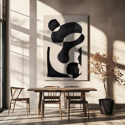 "Patterned Abstract" Wrapped Canvas Wall Art