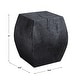 preview thumbnail 3 of 4, Uttermost Grove Black Wooden Accent Stool - 15 W X 17 H X 15 D (in)