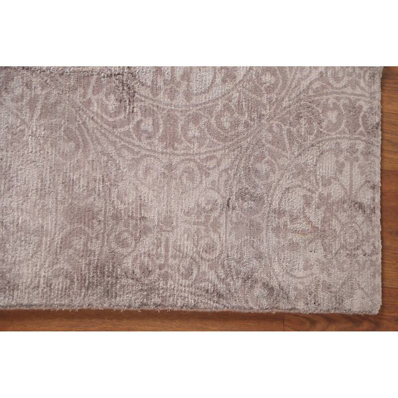 All-Over Geometric Modern Oriental Accent Rug Handmade Wool Carpet - 2'3"x 4'2"