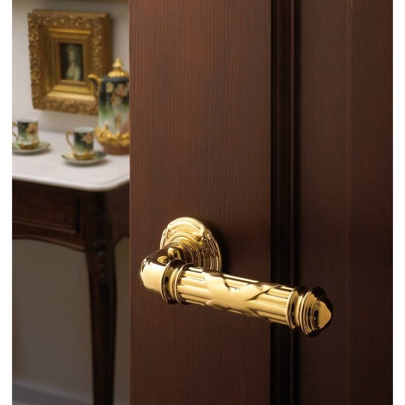 Baldwin Single Left Hand Estate Lever Minus Rosettes