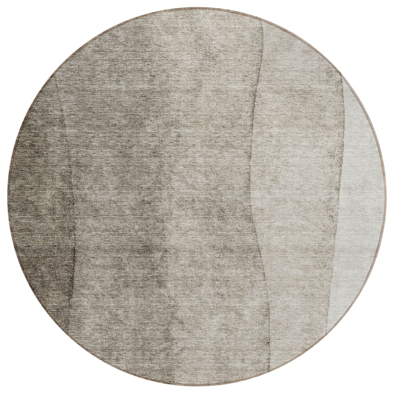 Machine Washable Indoor/ Outdoor Chantille Modern Horizon Rug