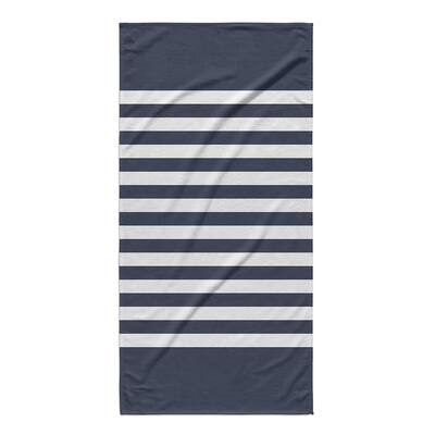 GRELLY BLUE & WHITE Beach Towel By Kavka Designs - 36" x 72"