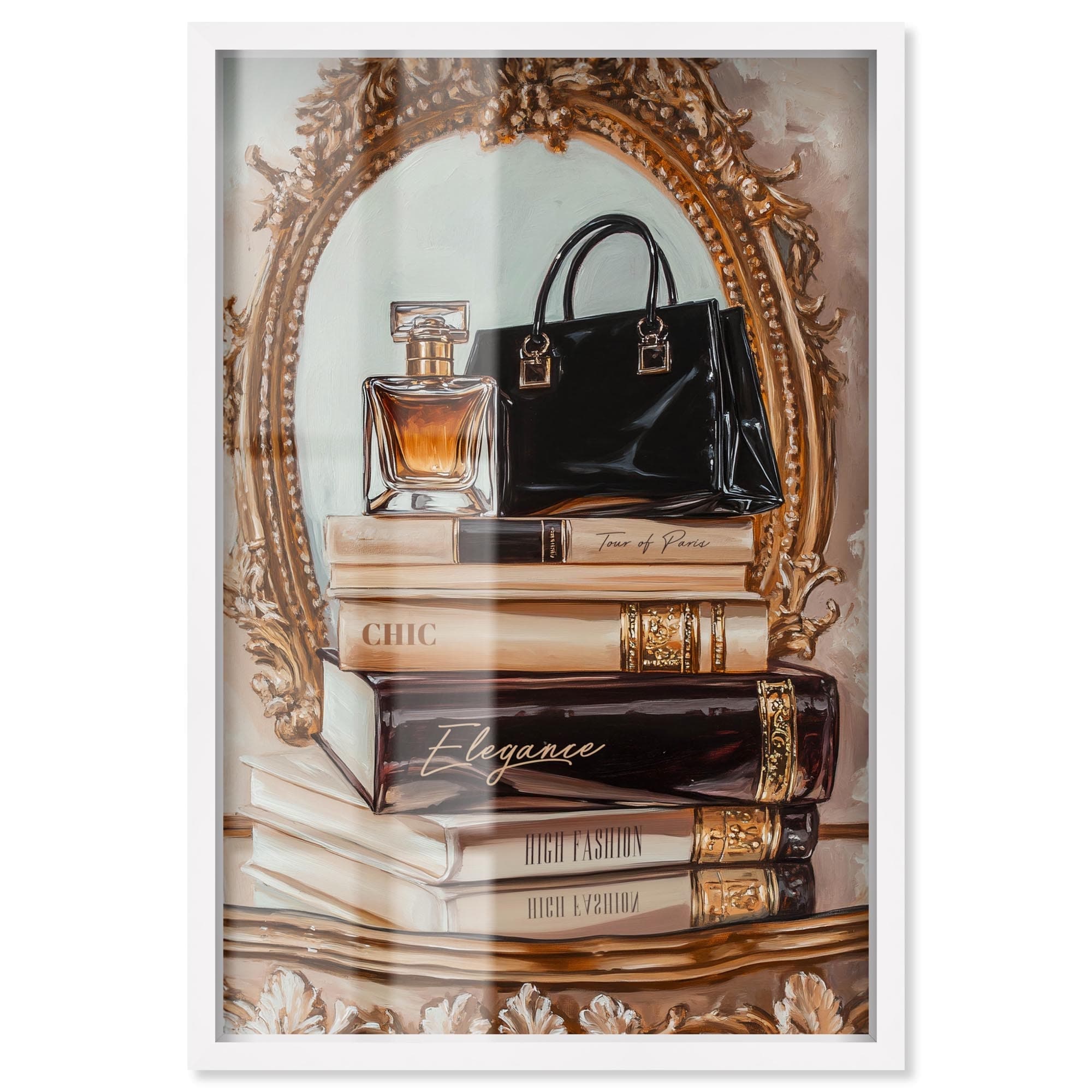 Elegant Glam by the Mirror Shadowbox by Art Remedy