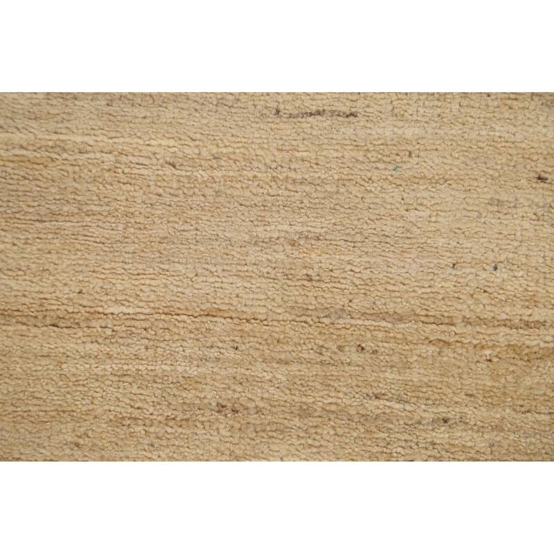 Bordered Gabbeh Kashkoli Oriental Wool Runner Rug Hand-knotted Carpet - 2'8" x 9'2"