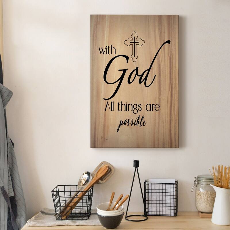 All Things Possible Premium Gallery Wrapped Canvas - Ready to Hang