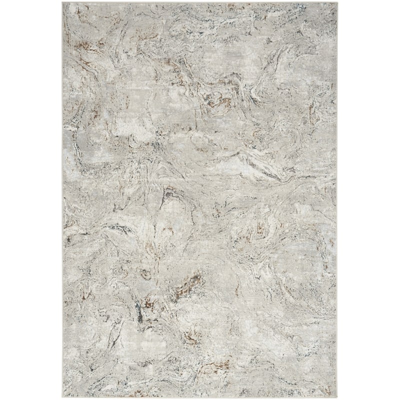 Duyav Power Loomed Abstract Modern Non Skid Stain Resistant Area Rug By HomeRoots - 71' X '47' X '0.39