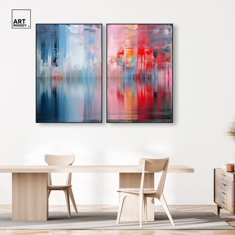 Prism on Water Canvas Set of 2 by Art Remedy