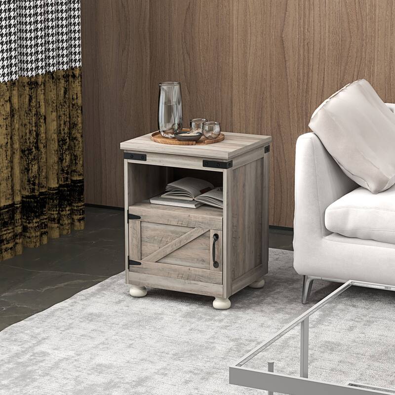 Small Side Table Sofa Table with Storage
