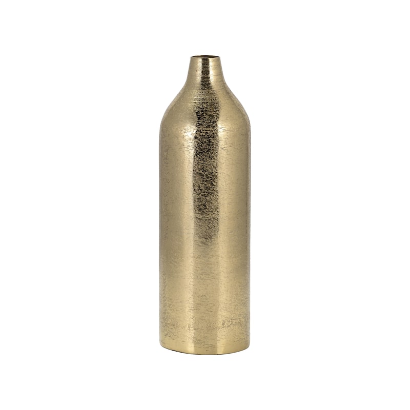 Sagebrook Home Metal Vase - Gold - 5" x 5" x 15"