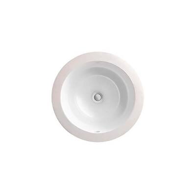 DXV D20120000 Pop 12" Circular Vitreous China Undermount Bathroom Sink