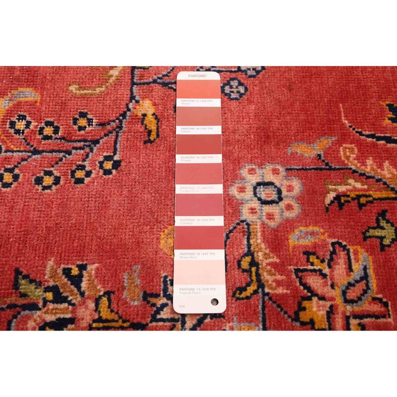 ECARPETGALLERY Hand-knotted Andelz Light Red Wool Rug - 4'4 x 6'11