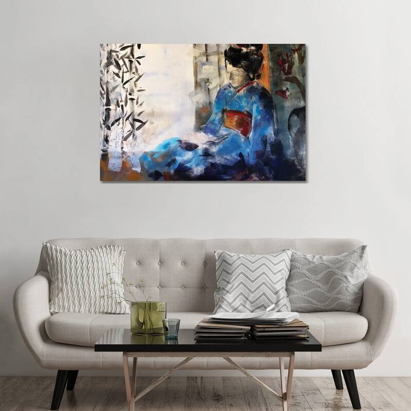 iCanvas "Geisha Sleeping" by Marina Del Pozo Canvas Print - 32x48x1.5
