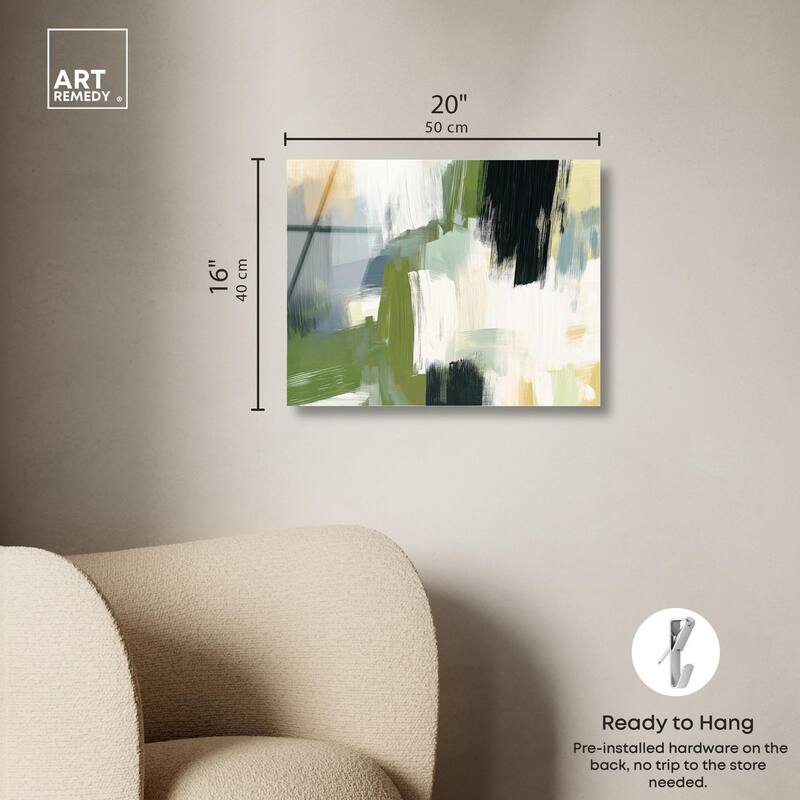 Moss Layers I Acrylic by Art Remedy, Ready to Hang