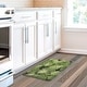 preview thumbnail 2 of 1, Laural Home Sophisticated Palm Anti-Fatigue Kitchen Mat - 20" x 30"
