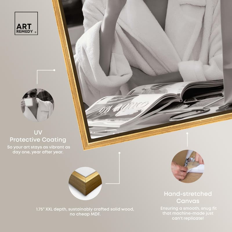Early Morning Coffee Canvas by Art Remedy