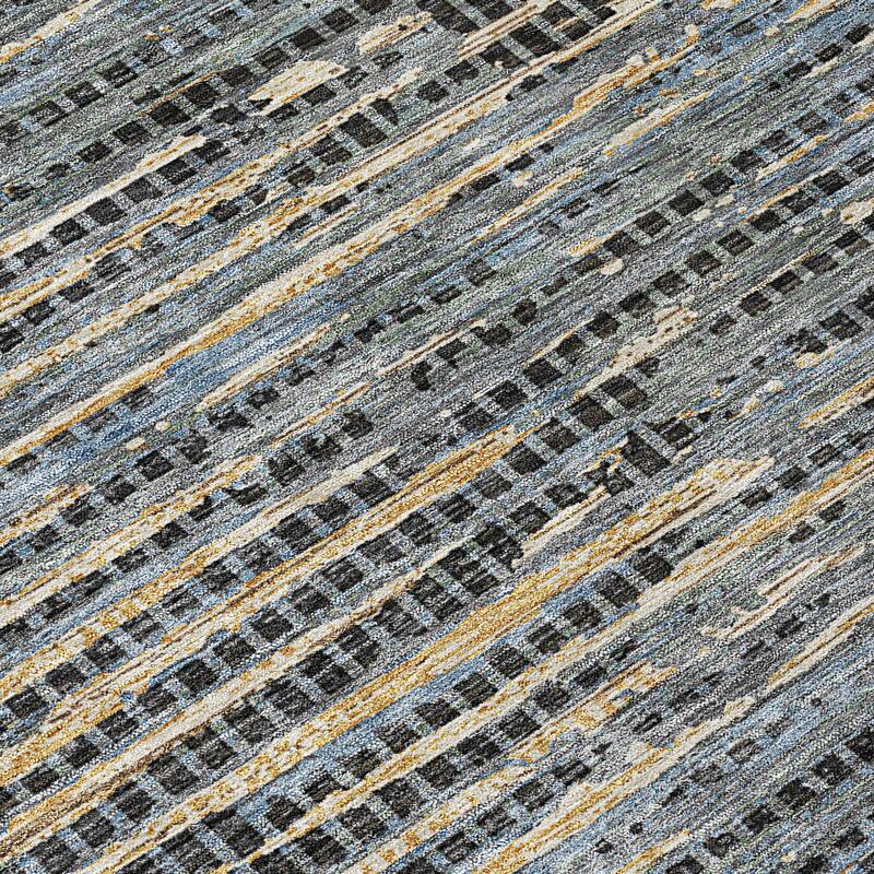 Machine Washable Indoor/ Outdoor Casual Keystone Chantille Rug