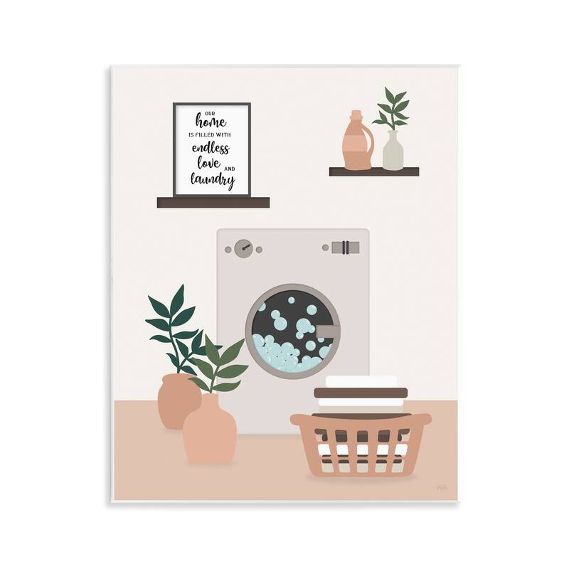 Stupell Modern Family Laundry Phrase Wall Plaque Art Design By Natalie Carpentieri - 11 x 14