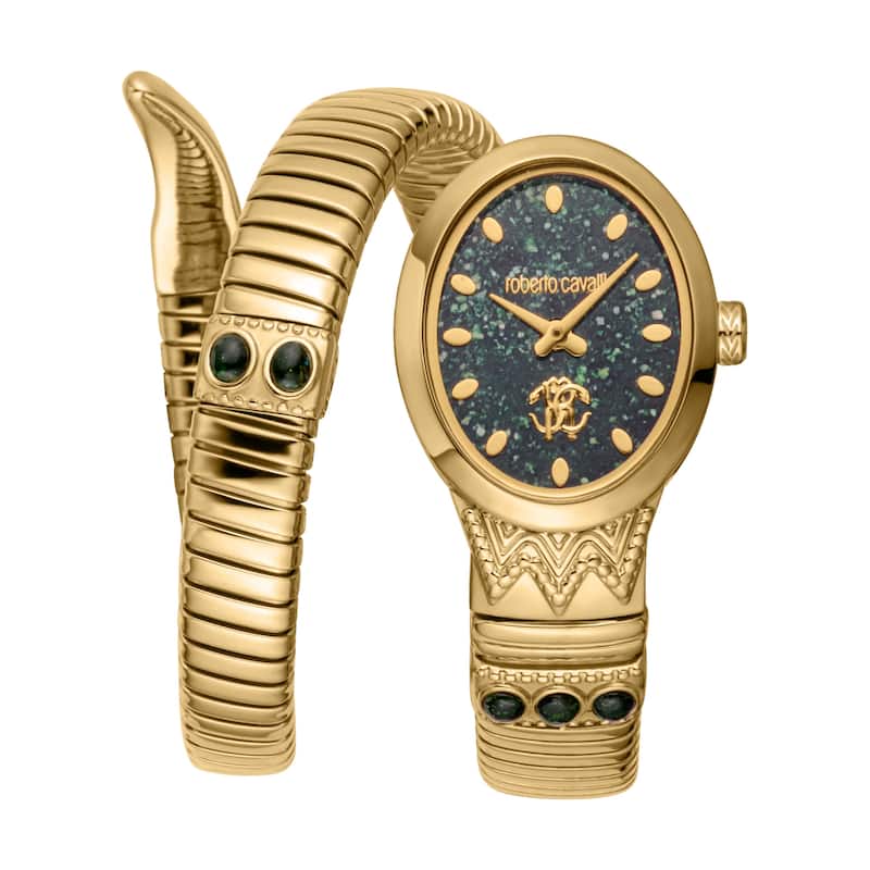 Roberto Cavalli Women RC5L104M0035 Quartz Watch - Gold-Tone