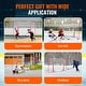 preview thumbnail 7 of 8, White-Red Steel Hockey Goal with Side Nets for Training and Outdoor Play
