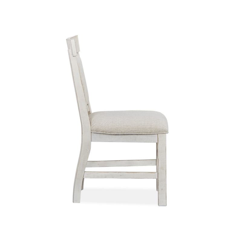 Magnussen Home Bronwyn Alabaster And Toasted Nutmeg Upholstered Side Chair Two Pack - 20''W x 23.38''D x 38.5''H