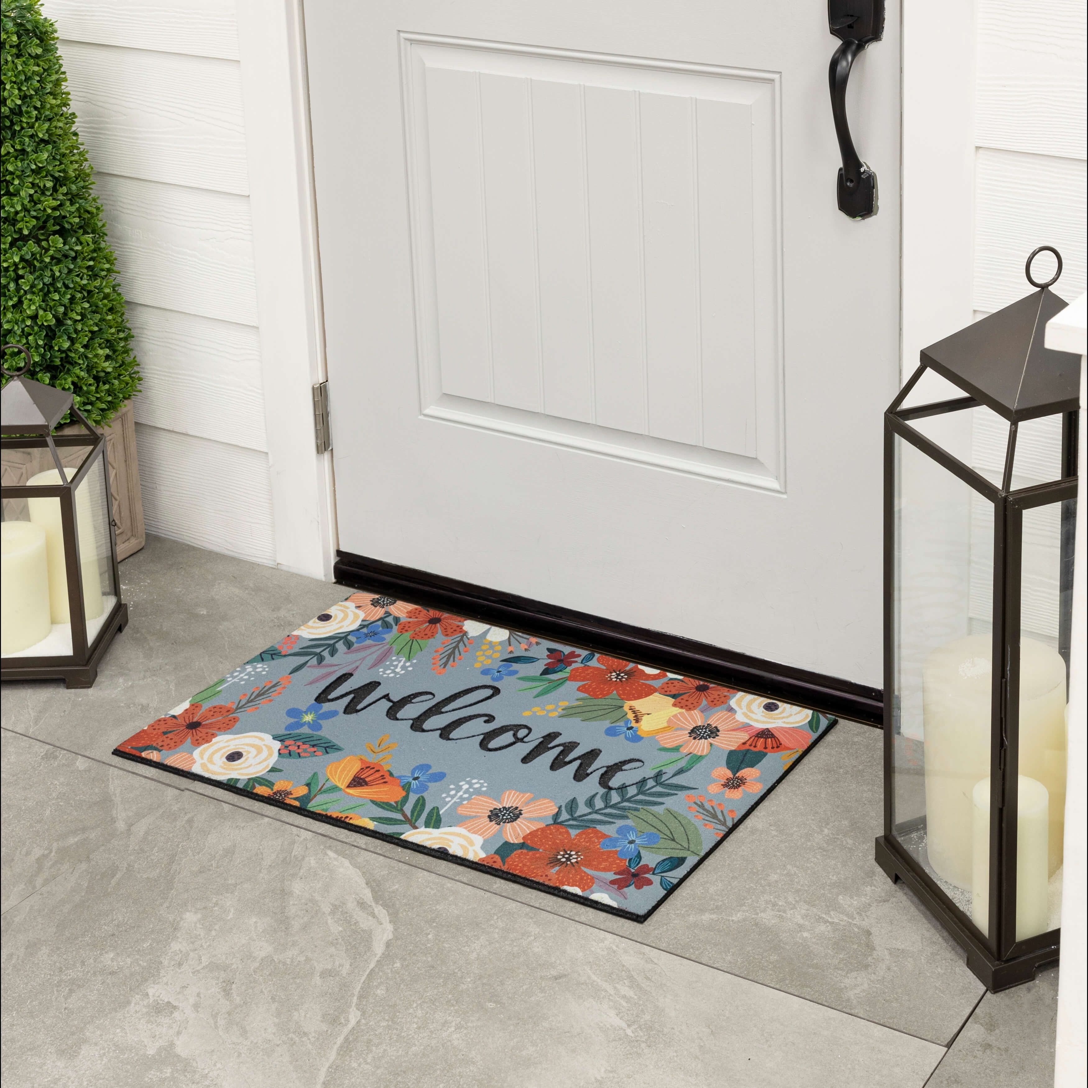Mohawk Home Spring Sunset Welcome All Weather Recycled Rubber Door