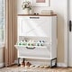 preview thumbnail 8 of 18, Moasis Shoe Storage Cabinet with 2 Flip Drawers Narrow Shoes Rack Organizer