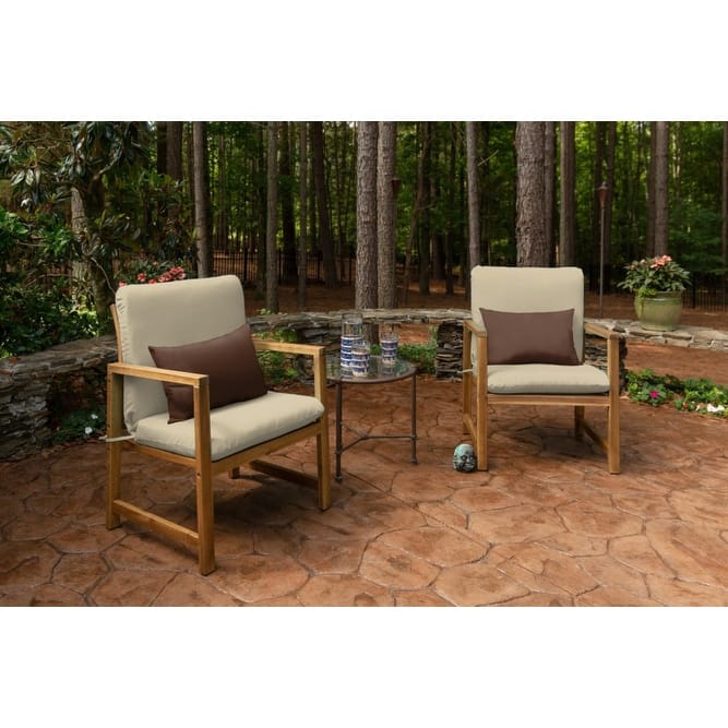 Sunbrella® Solid Fabric 1-Piece Indoor/Outdoor Club Chair Cushion, 22"W x 44"L
