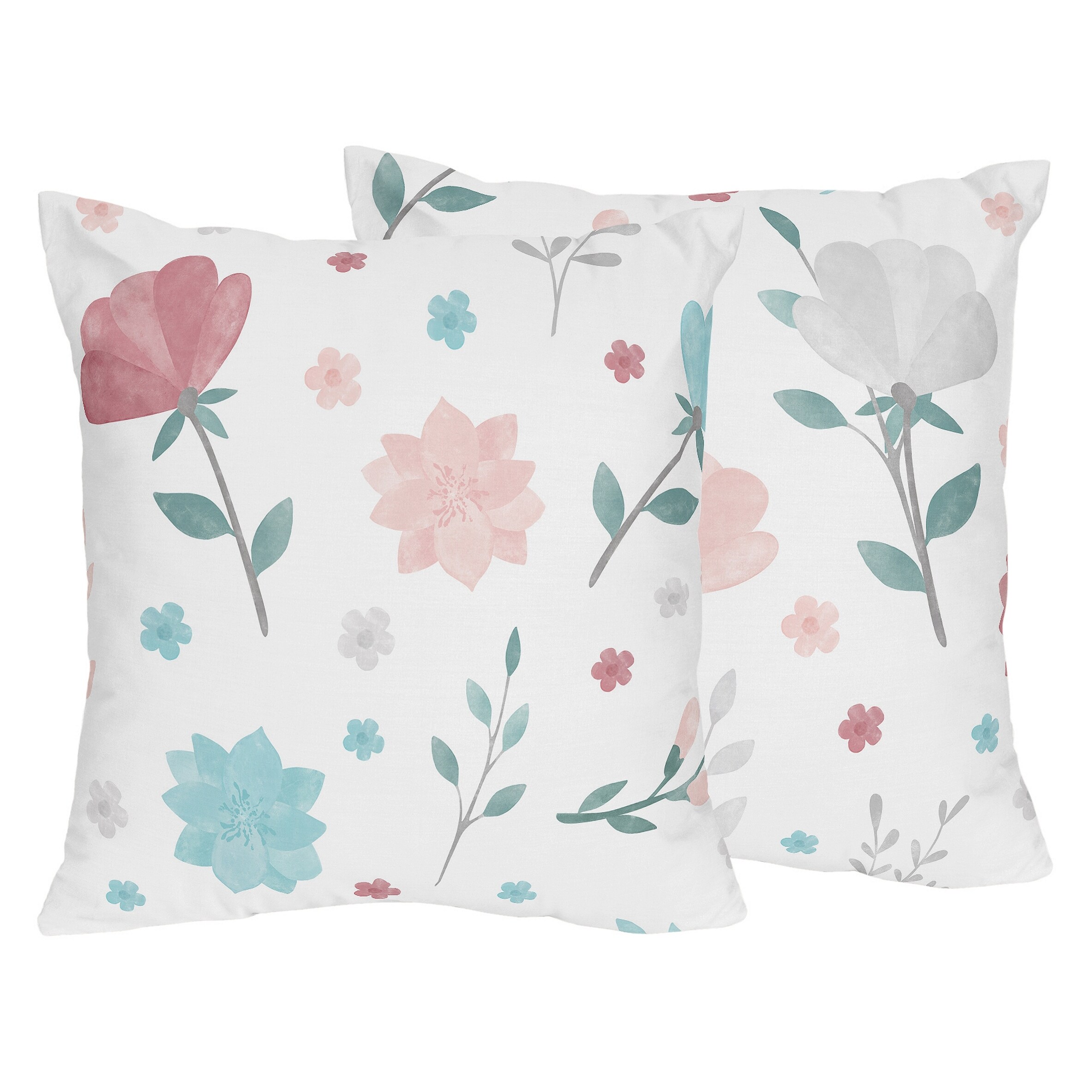 Pink and deals turquoise pillows